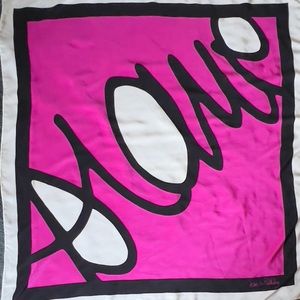 Diane Von Furstenberg Scarf. Hand Rolled. 100% Silk . 41” by 40”.